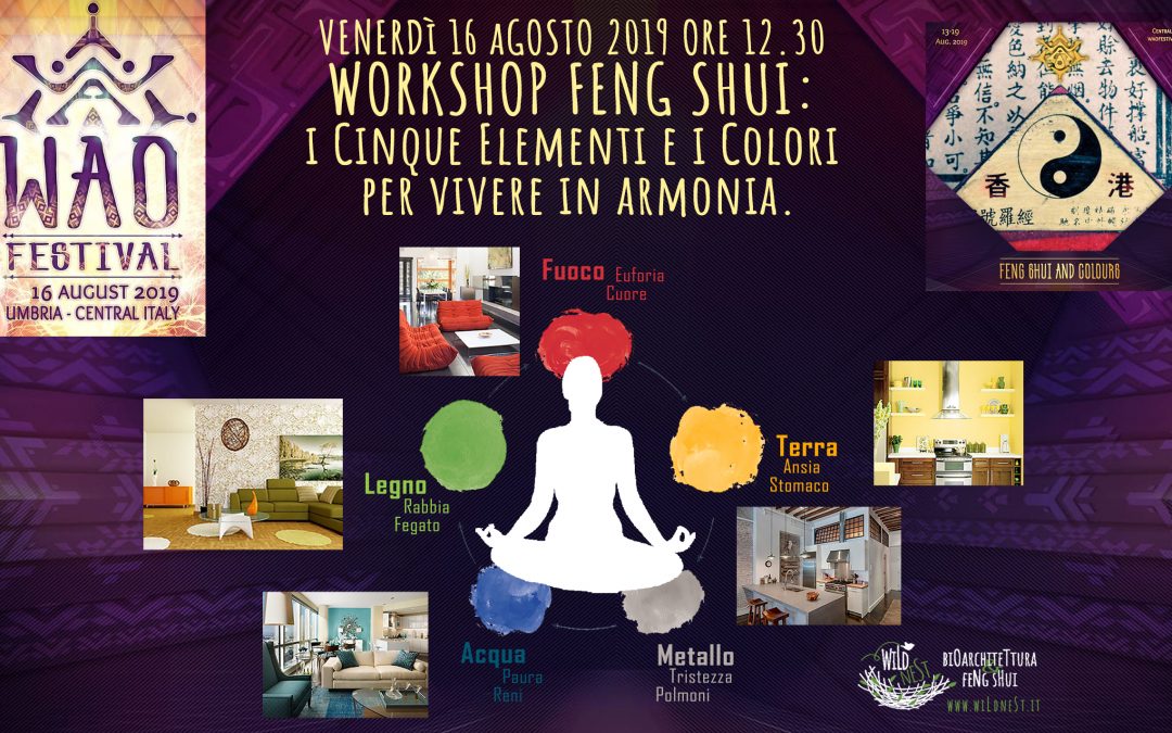 Workshop:  i Cinque Elementi e i Colori  per vivere in armonia.